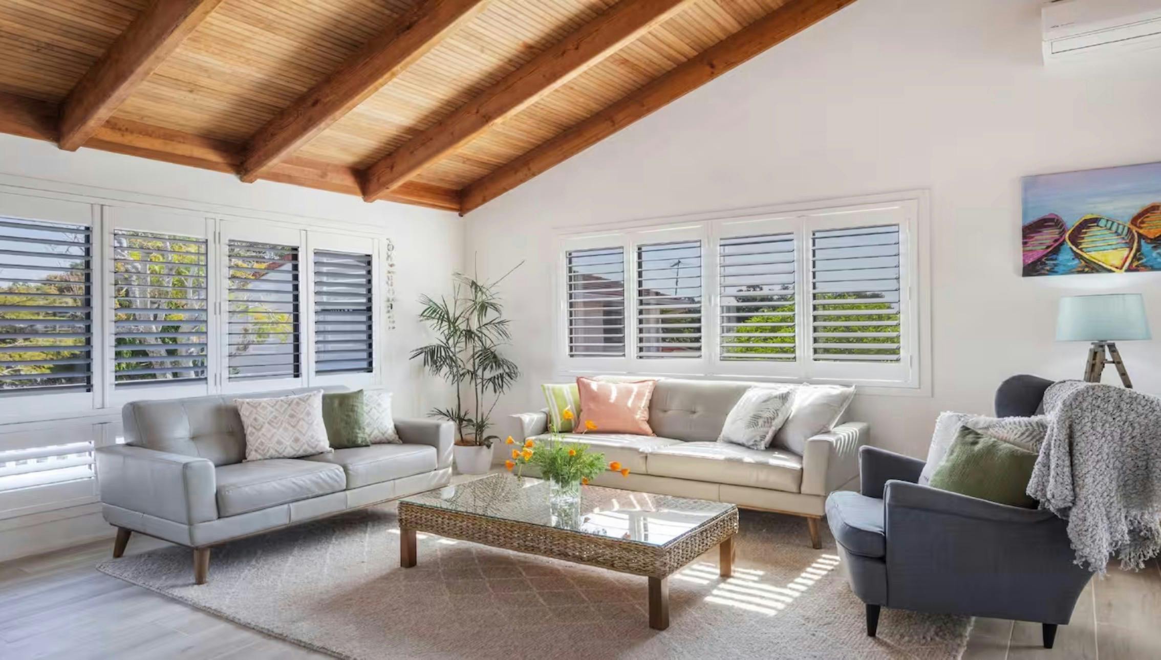 Living area of Copacabana House Yamba