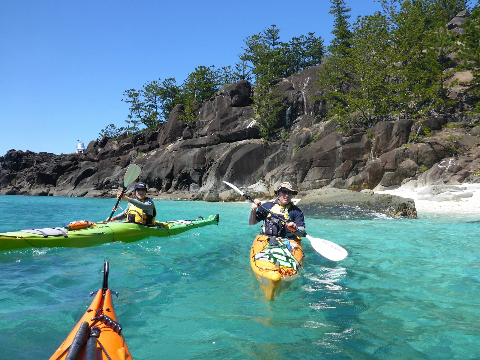 Single kayaks at Hook Island