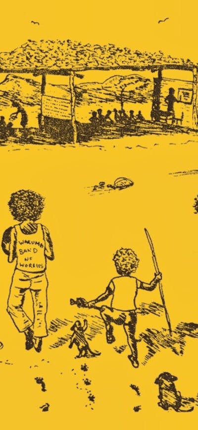 Illustration of the Papunya community in Northern Territory