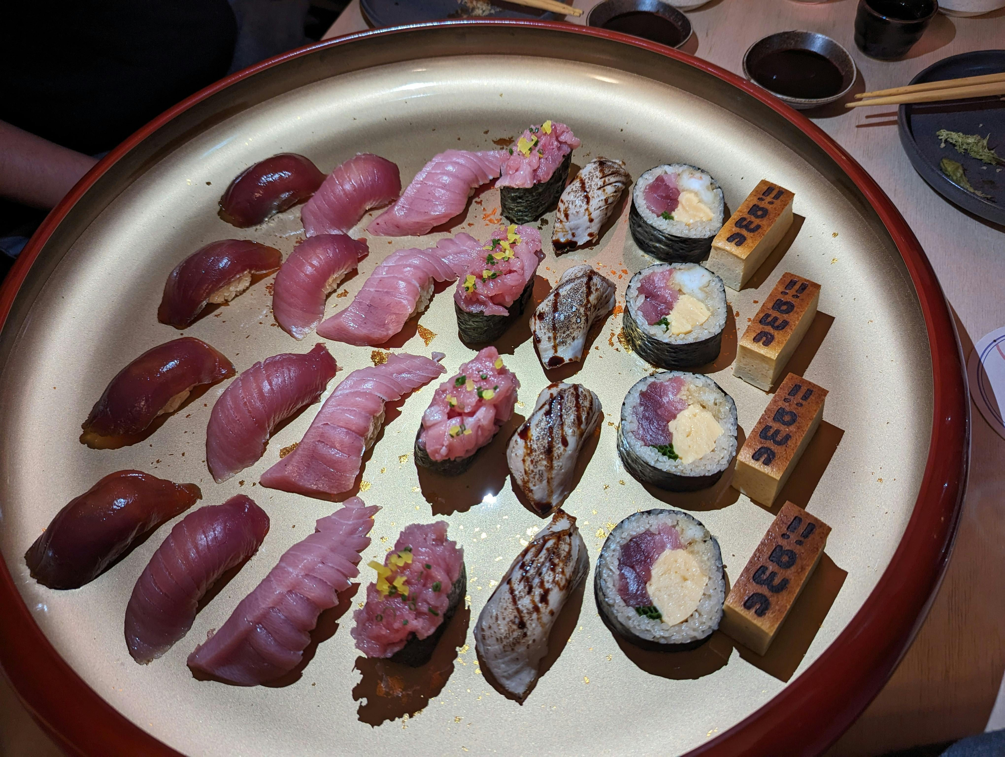 fresh tuna sushi