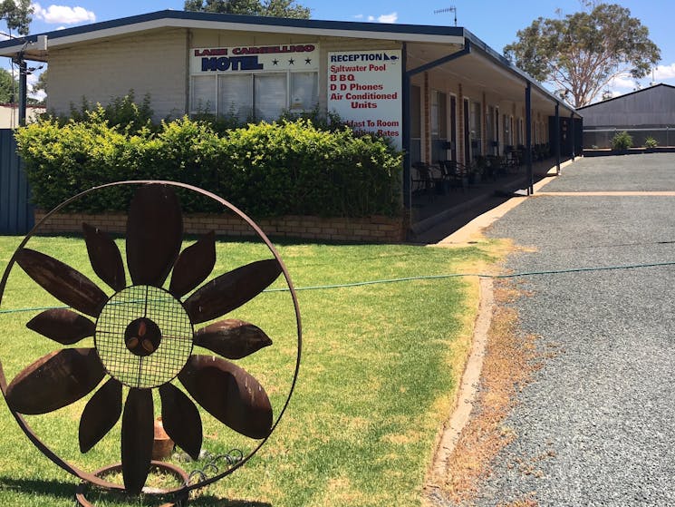 Motel entrance