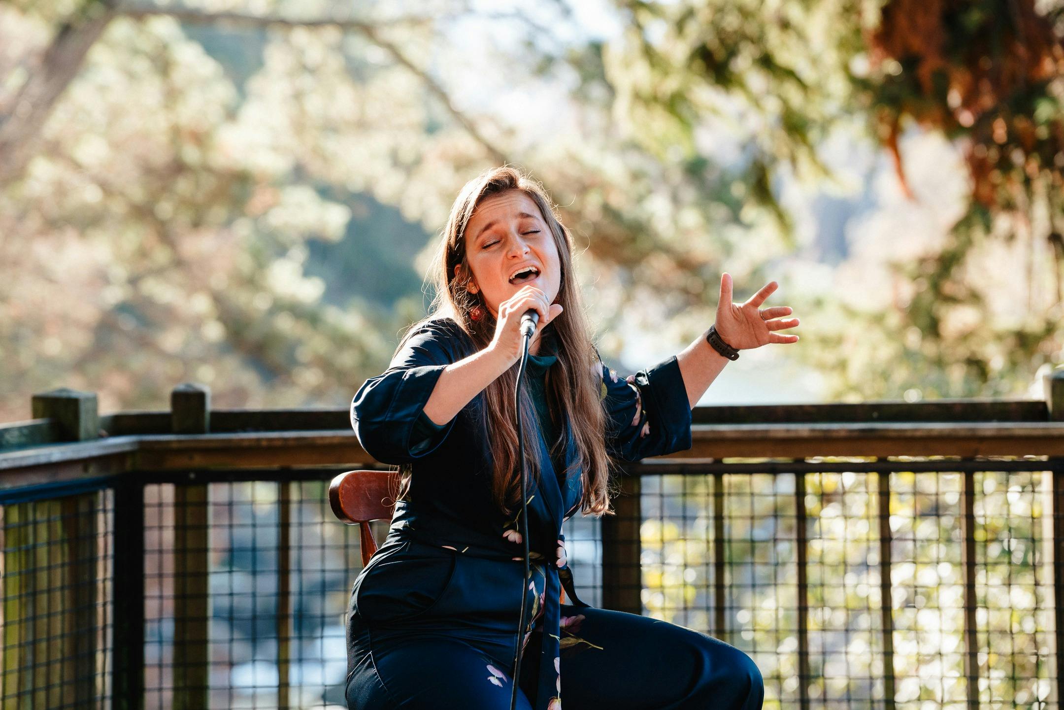 Brittanie Shipway performs at the Gorge