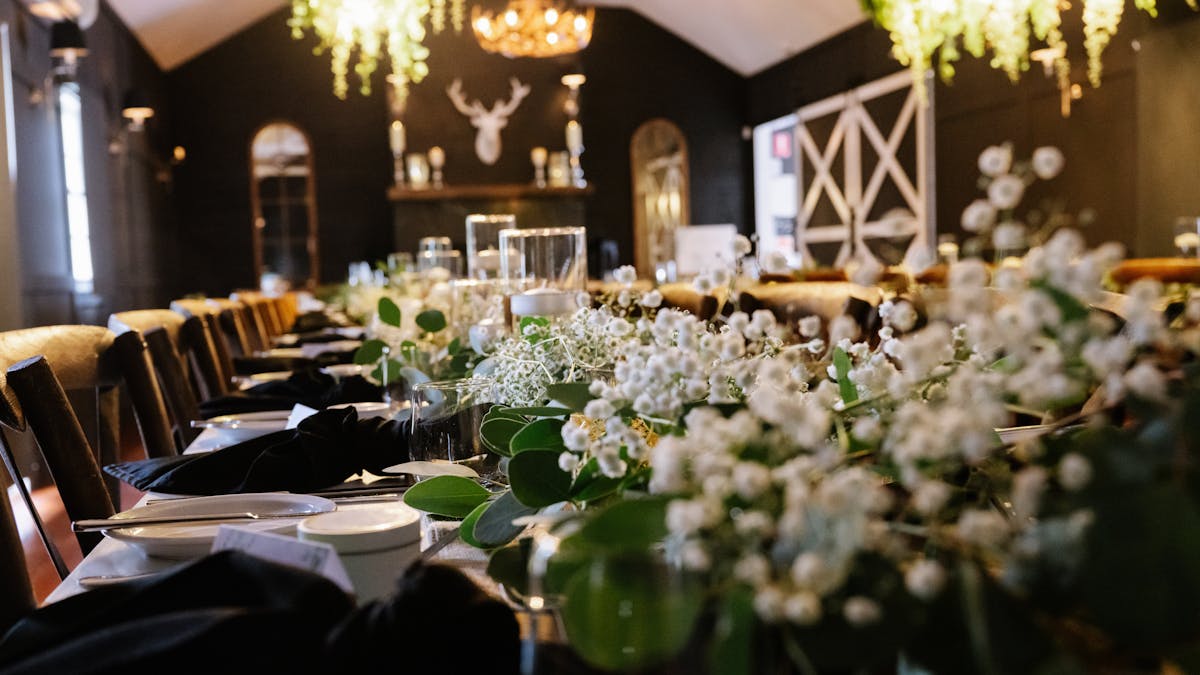black hall interior