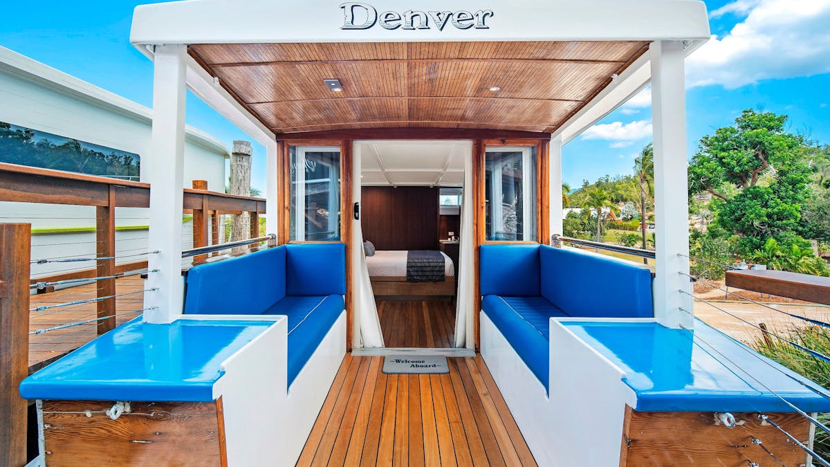 Experience a truly nautical stay on our converted boat, available via direct booking only.
