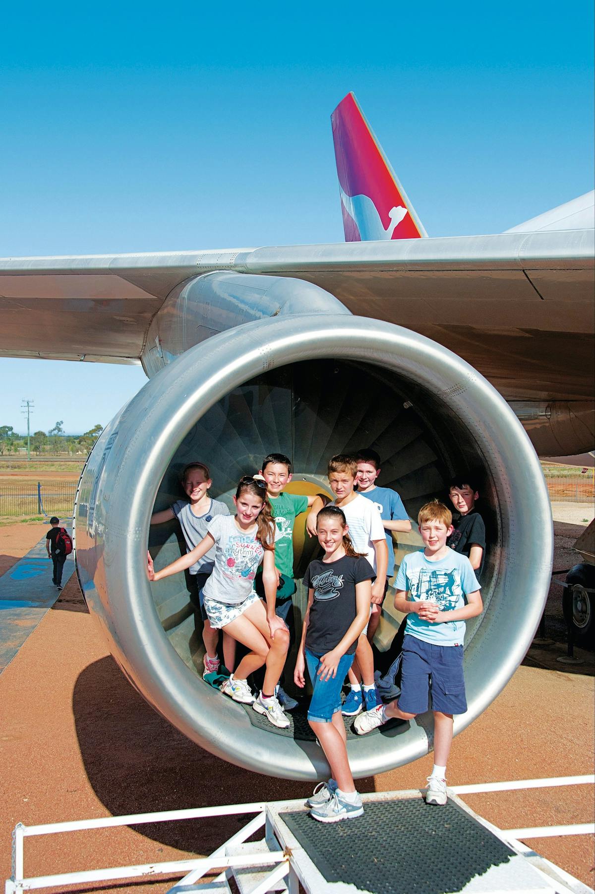 Kids at the Qantas Founders Museum