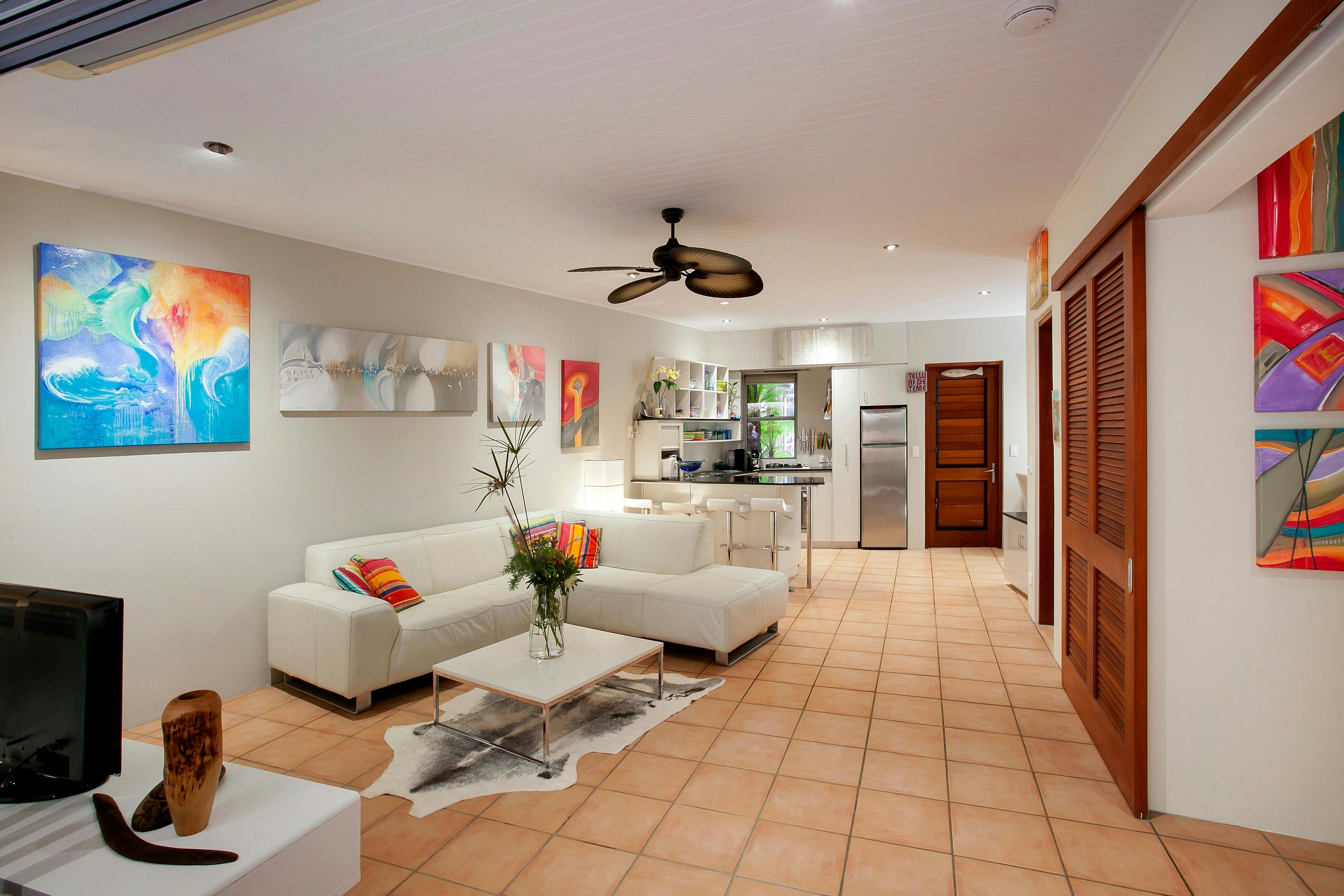 Lounge room with fully self contained kitchen