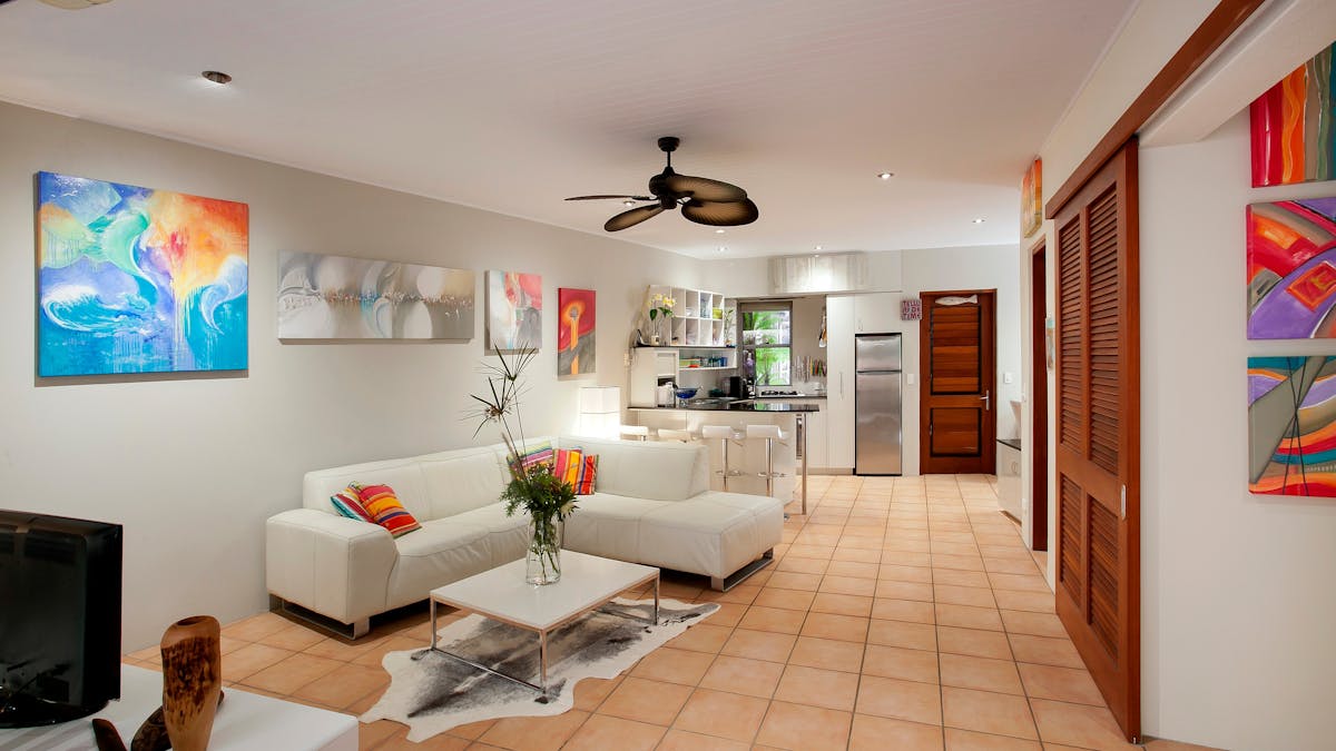 Lounge room with fully self contained kitchen