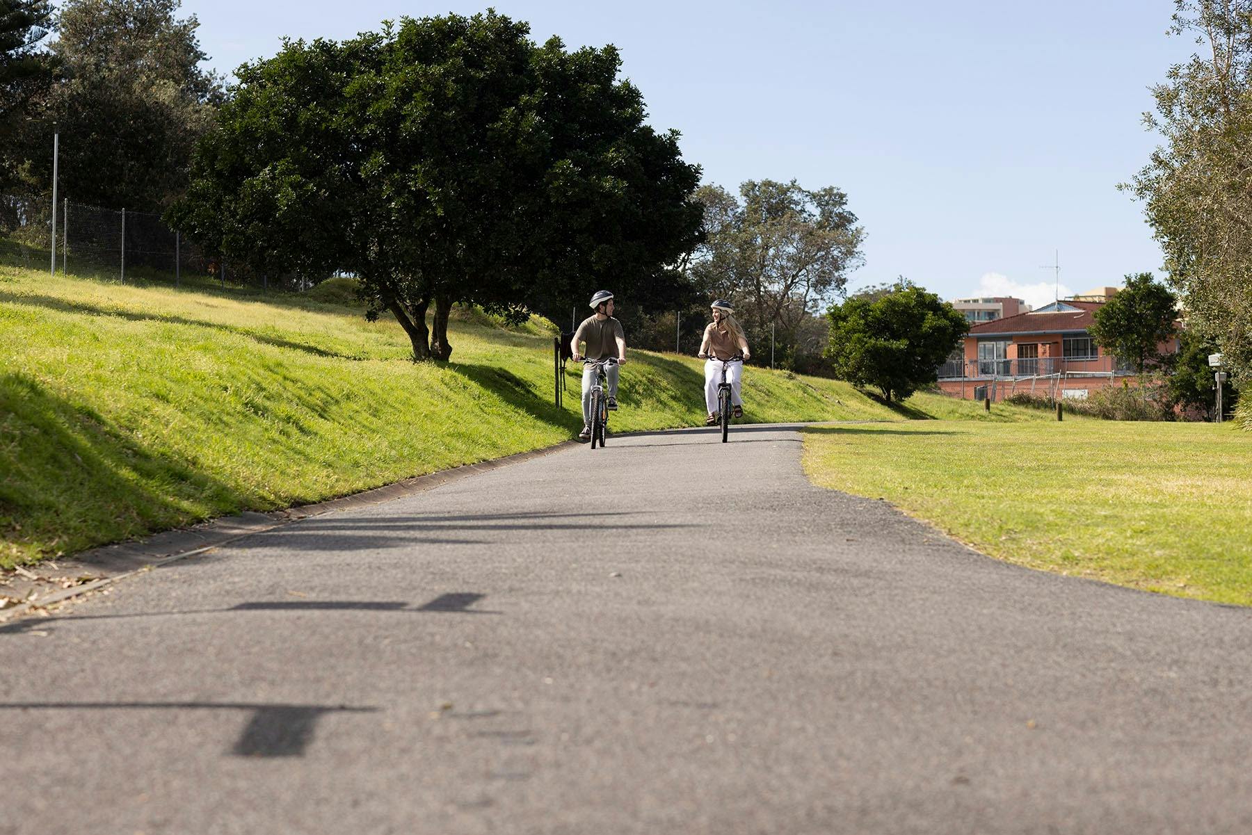 Cycling at Reflections Forster Beach