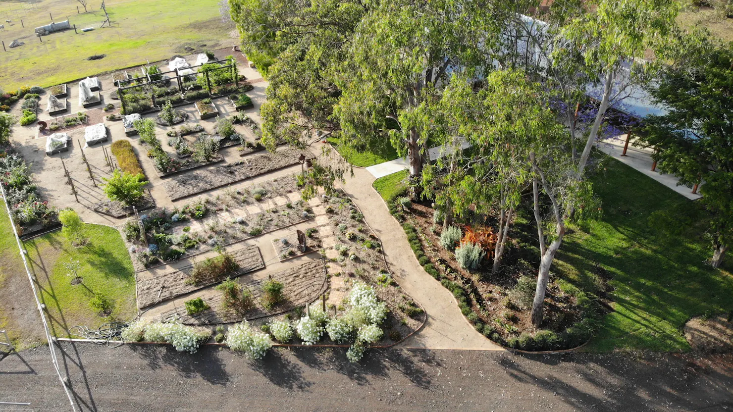 Birdseye View of our Market Gardens