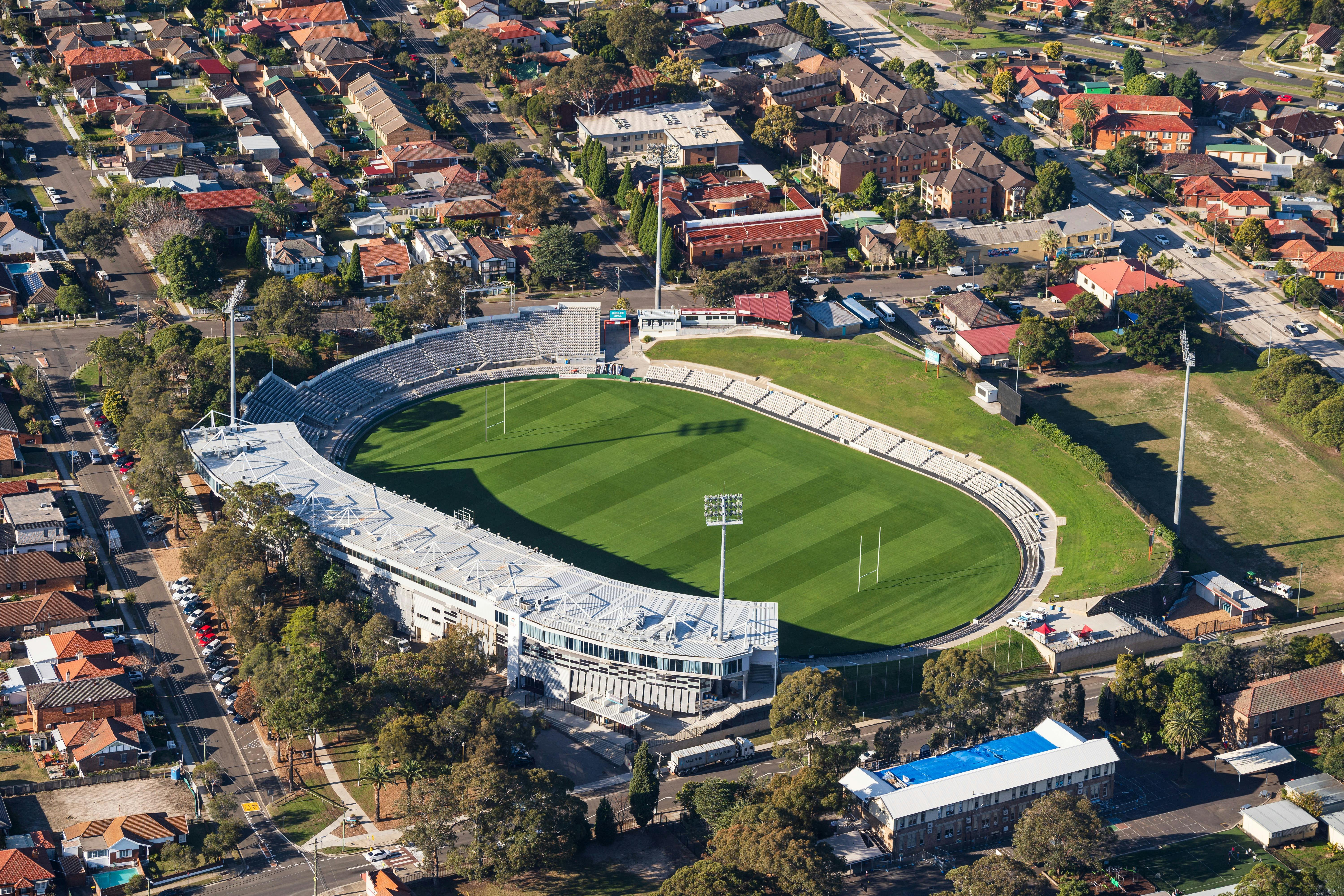 Aerial Shot of Netstrata Jubilee Stadium in Kogarah