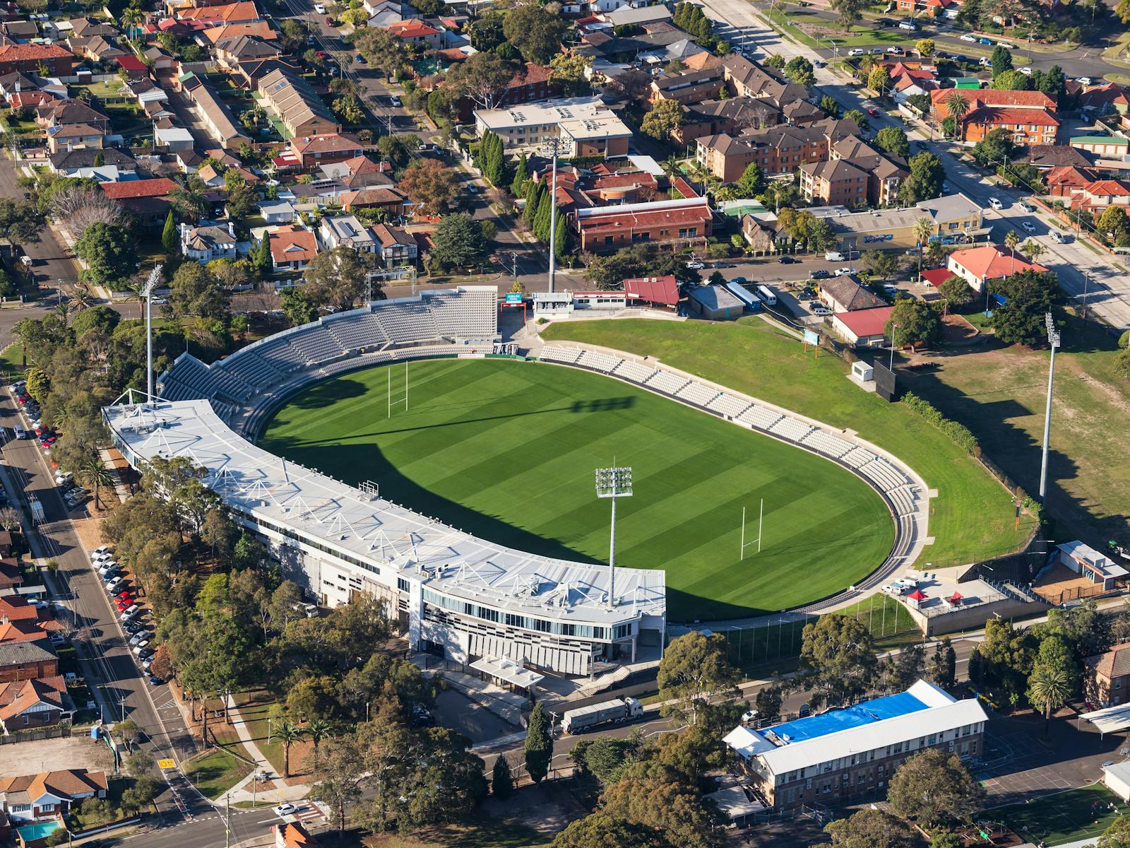 Aerial Shot of Netstrata Jubilee Stadium in Kogarah