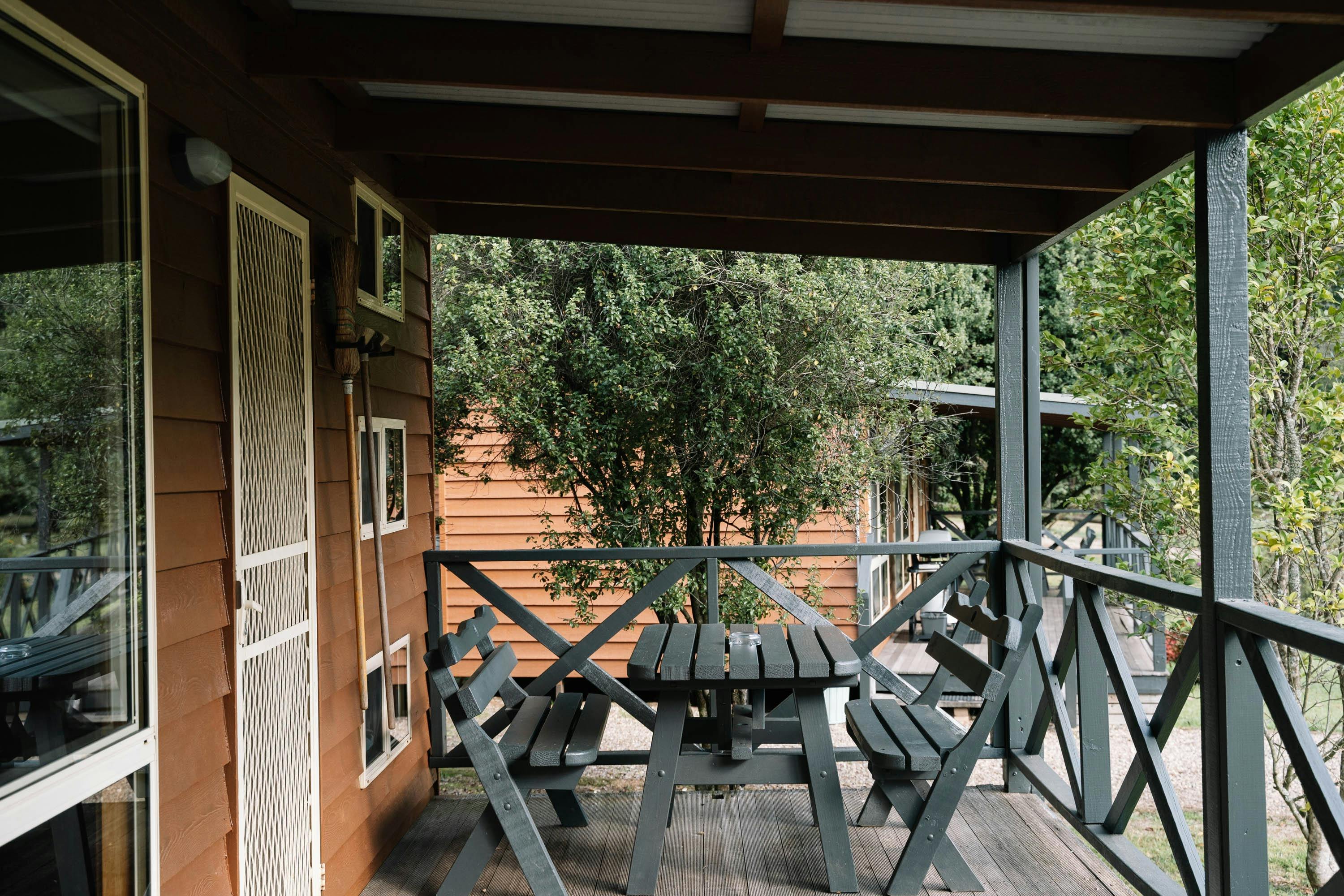 Harrietville Cabins Verandah View