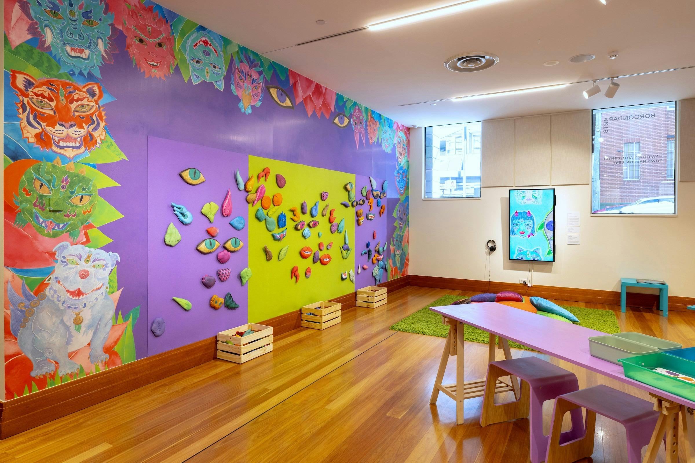 Wall of Magic Creatures by Kate Beynon