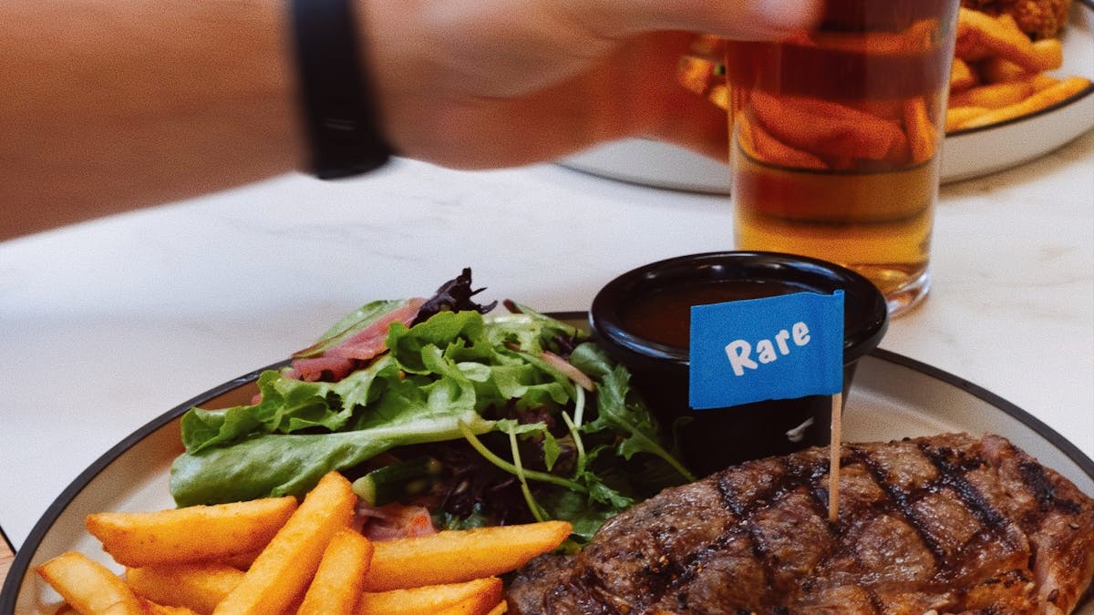 Steak and beer