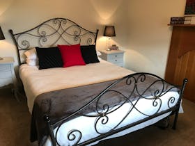 Queen sized front bed room