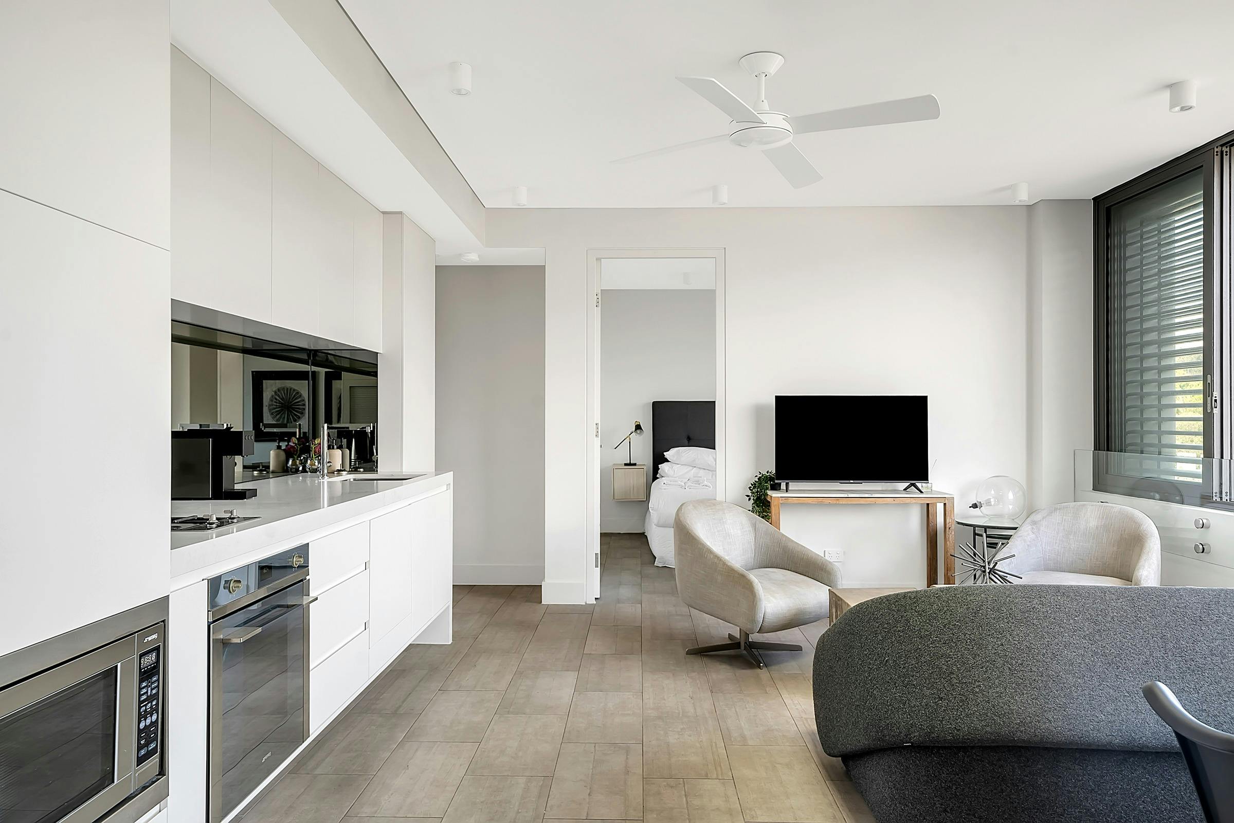 Well-designed living space with comfortable seating and contemporary decor.