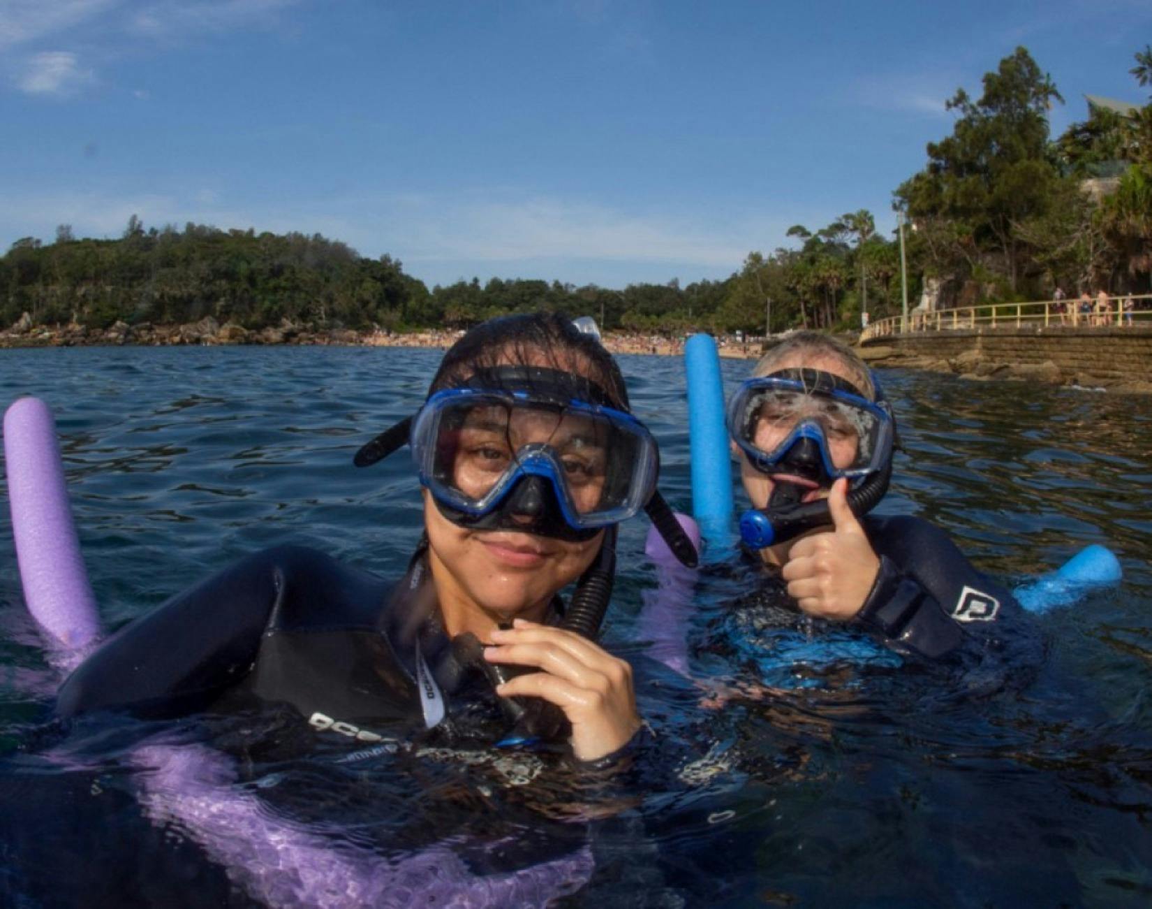 2 people in the ocean