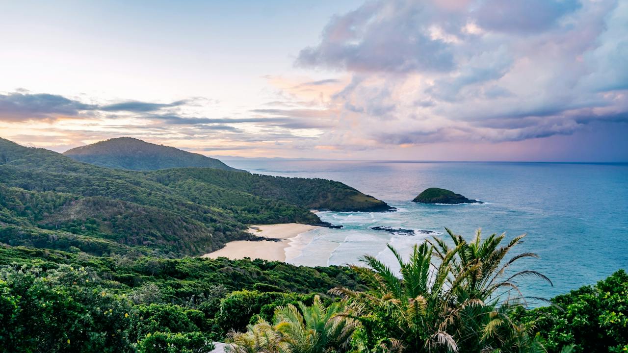 View looking north from Smoky Cape_South West Rocks_Macleay Valley Coast