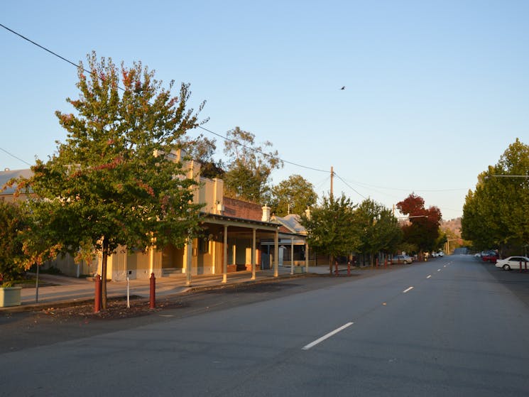 Adelonia Theatre in the main street of Adelong.  One of many buildings listed by the National Trust