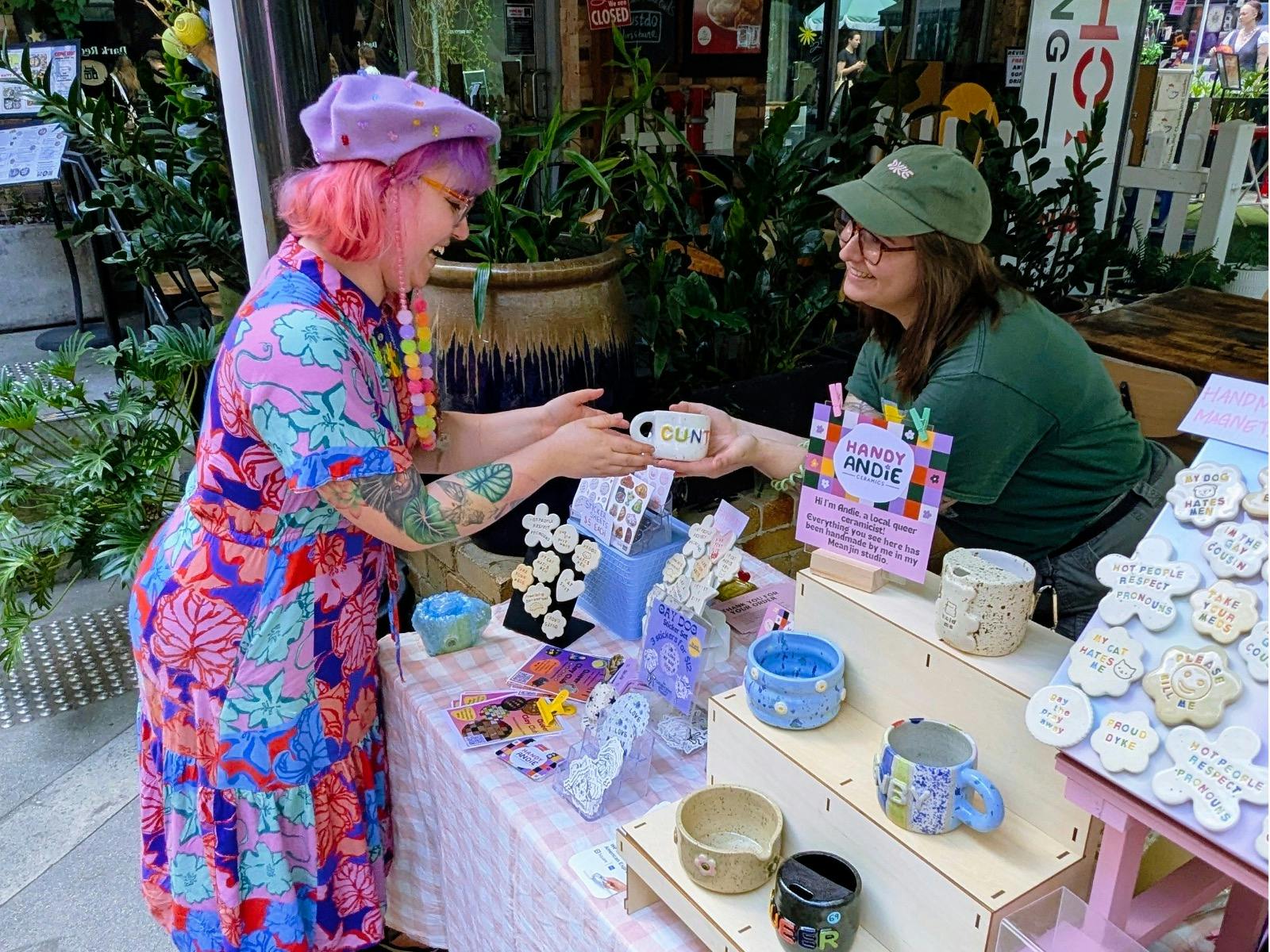 Market vendor at 2025 event