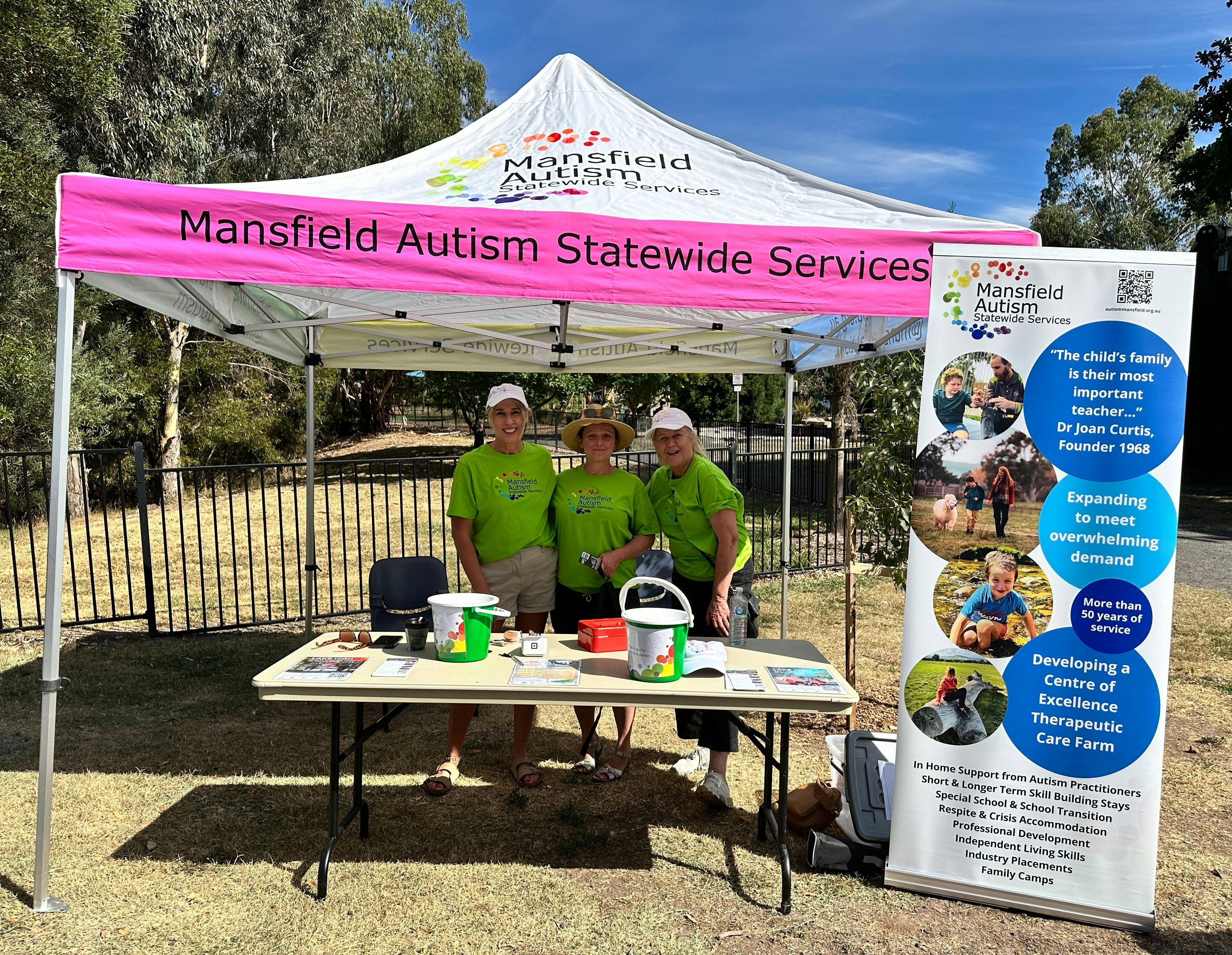 team from Mansfield Autism