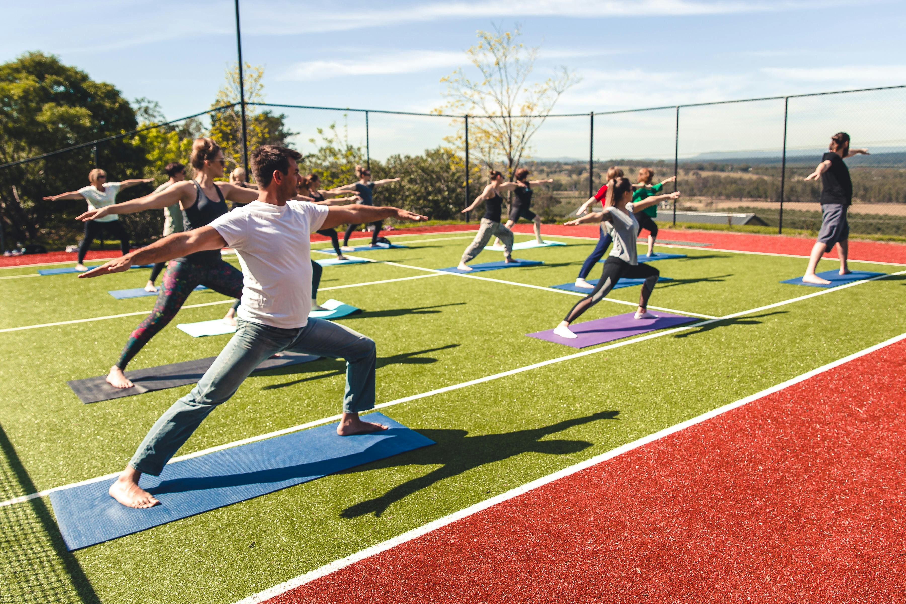 Yoga in the Vines