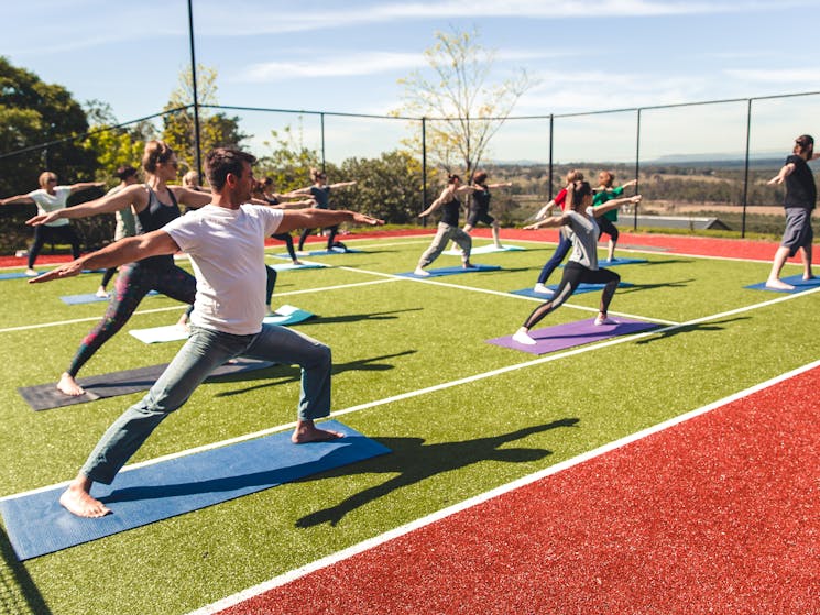 Yoga in the Vines