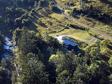 Bimbul cabin sits beside Christmas Creek and Forest Bimbul cabin sits beside Christmas Creek and Forest