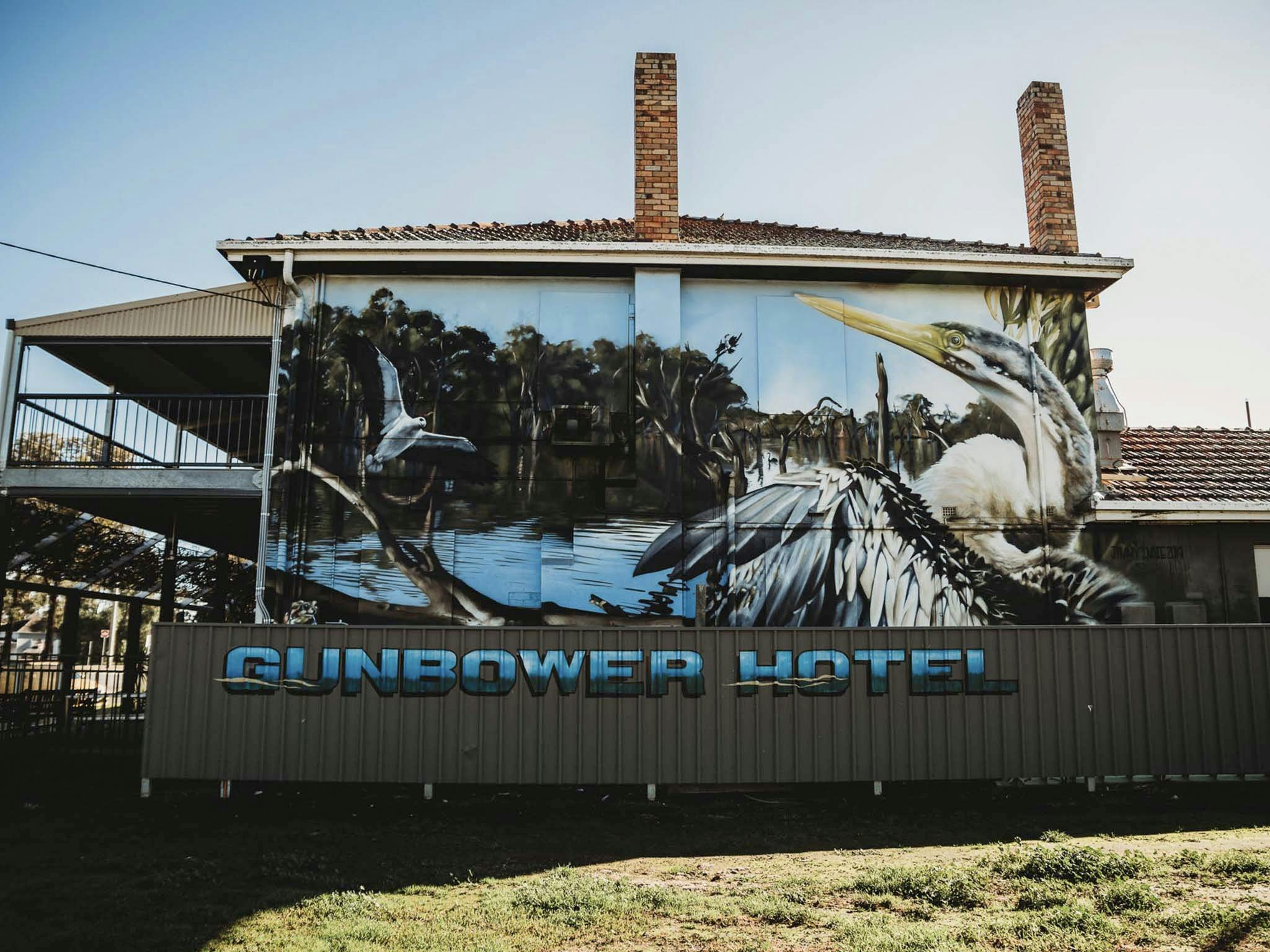 Gunbower Hotel Wall Mural