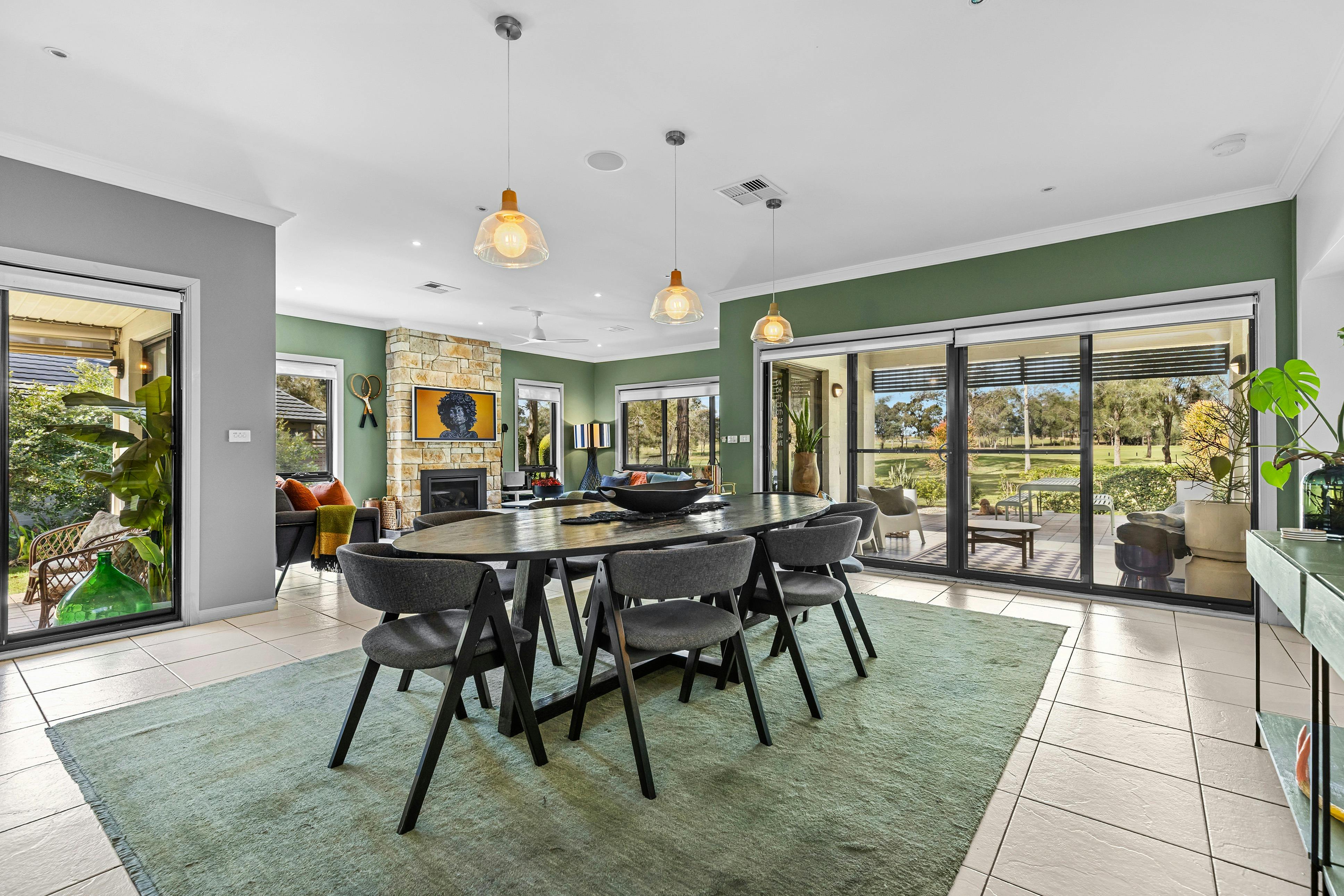 Hunter Grange dining area