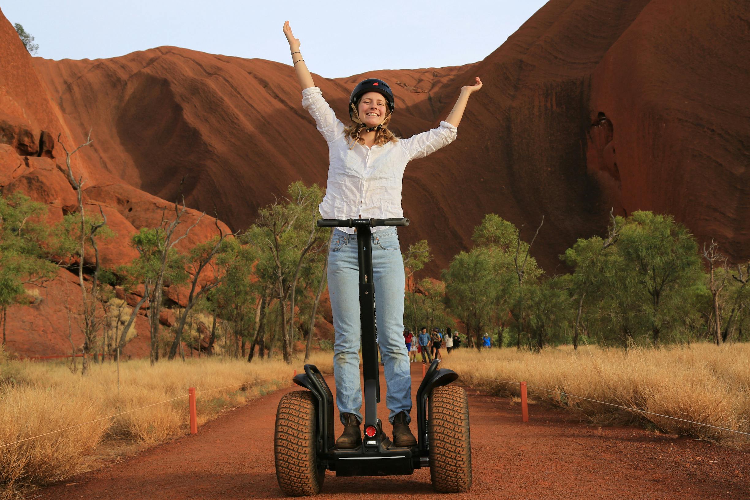 Marvel at the most scenic sections of Uluru's massive base.