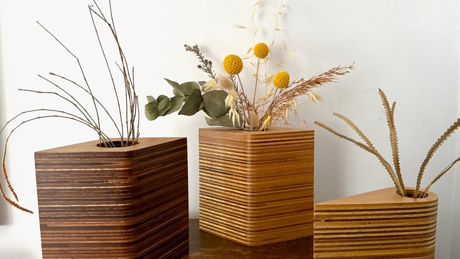 Timber vessels by Mark Aheimer