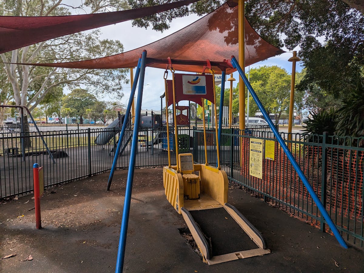 Col Story Rotary Park liberty swing and playground
