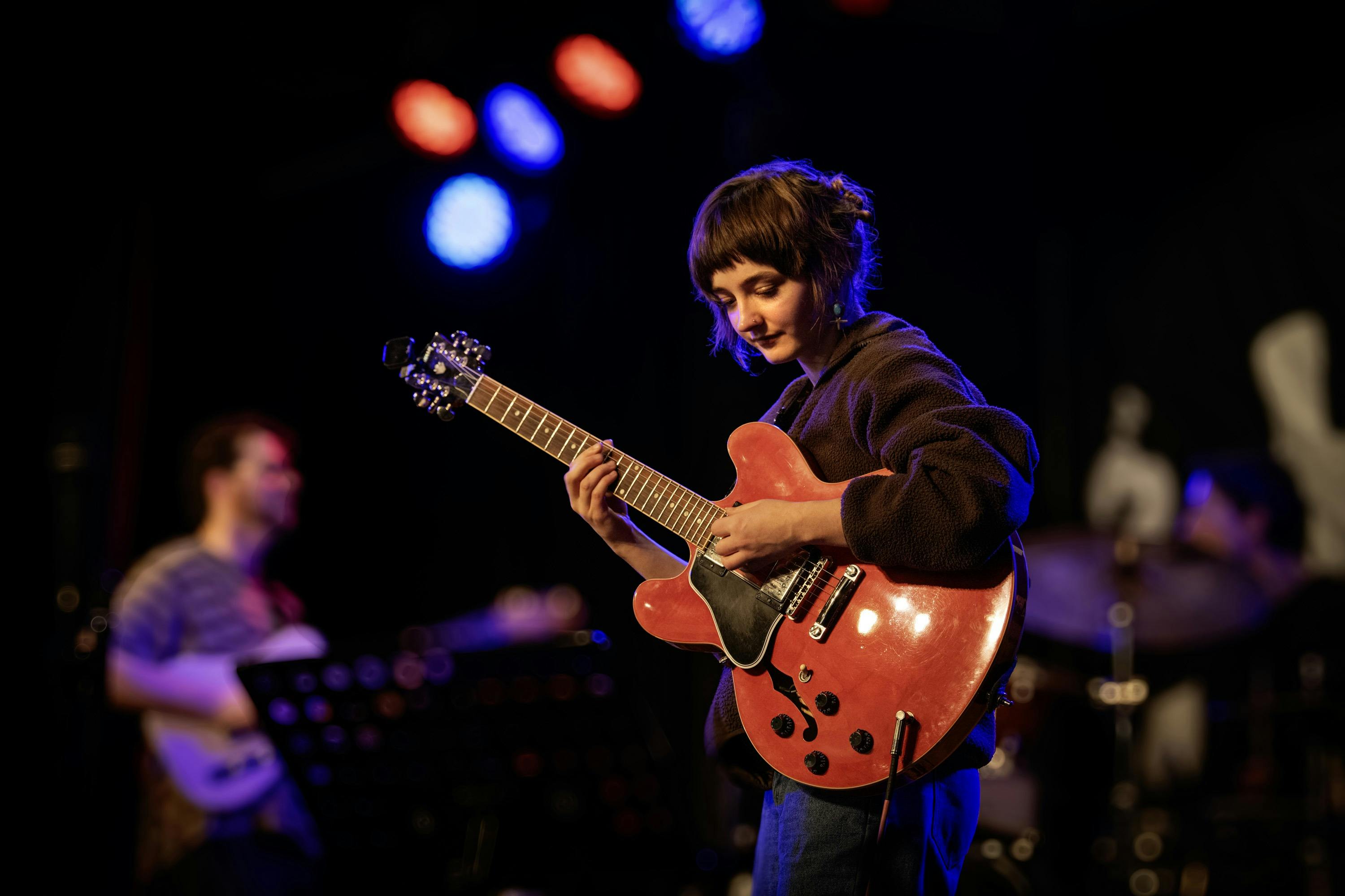 Young musician at Merimbula Jazz Festival.