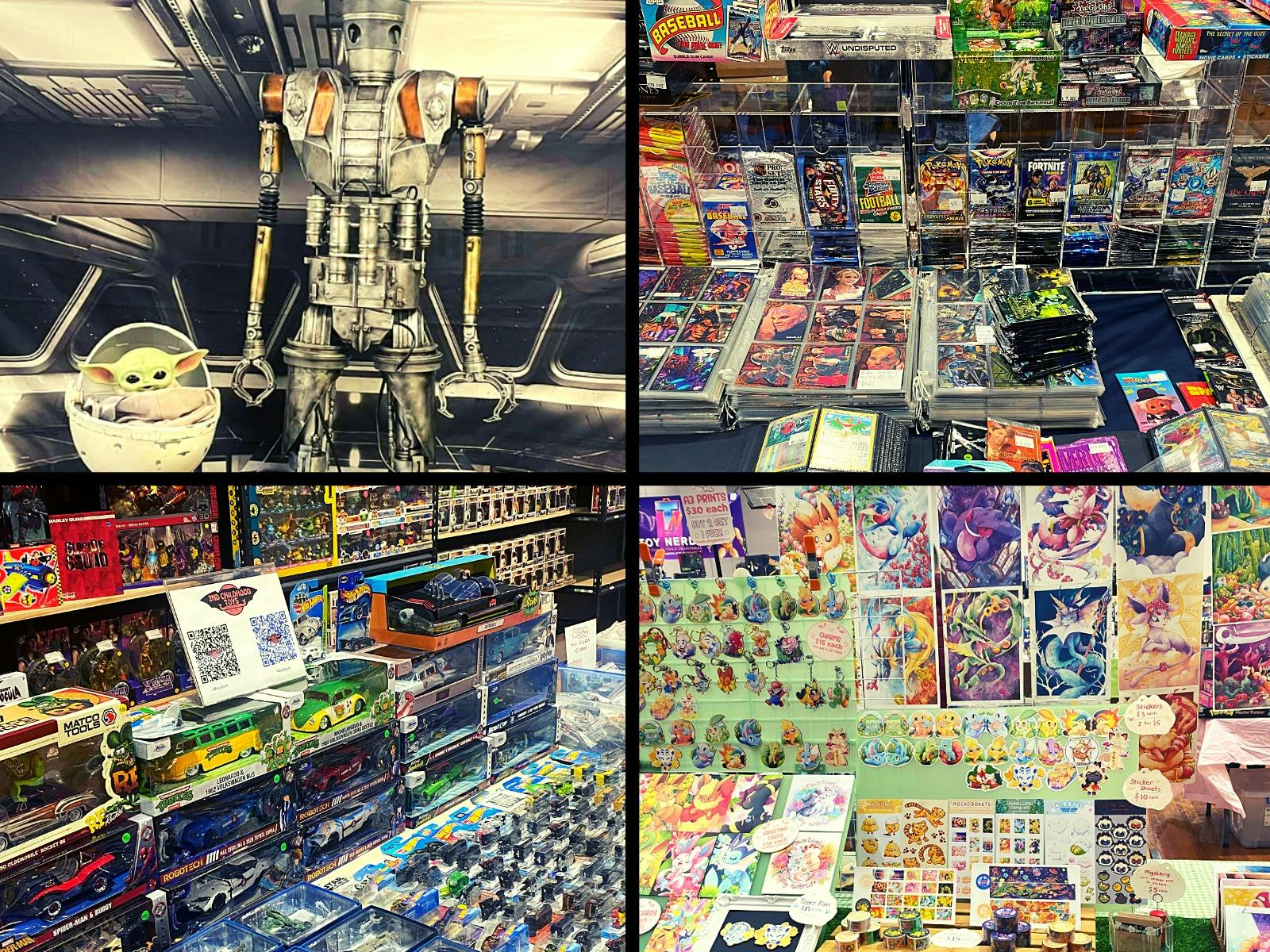 Collector Con trading tables - Star Wars photo ops, trading cards, collectable toys and artist alley
