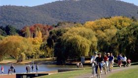 View of Telstra Tower from Lake Burley Griffin