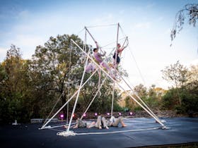 In Common: live circus performance by One Fell Swoop in the quarry