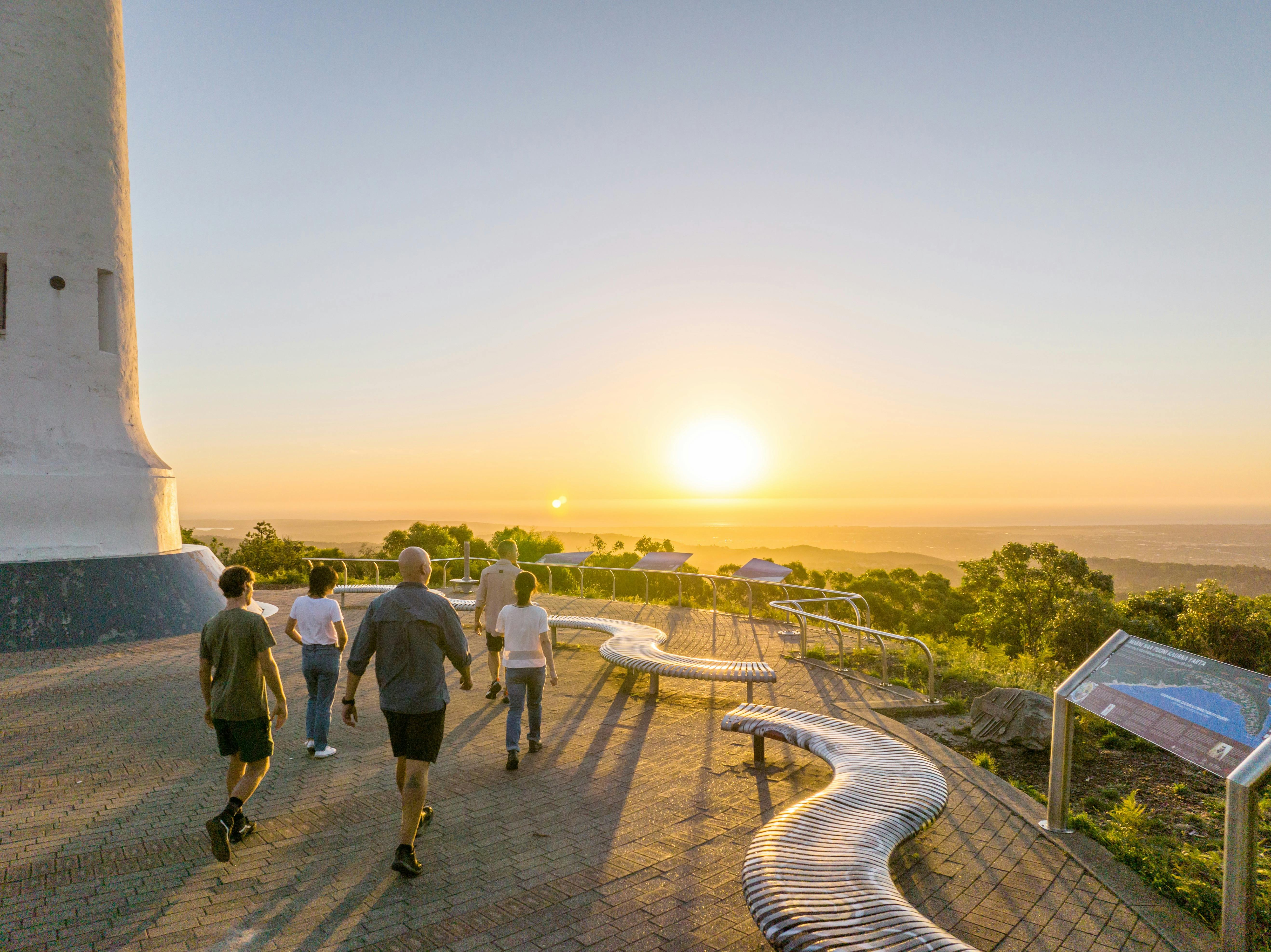 Hikers are rewarded with the incredible views from Mount Lofty Summit