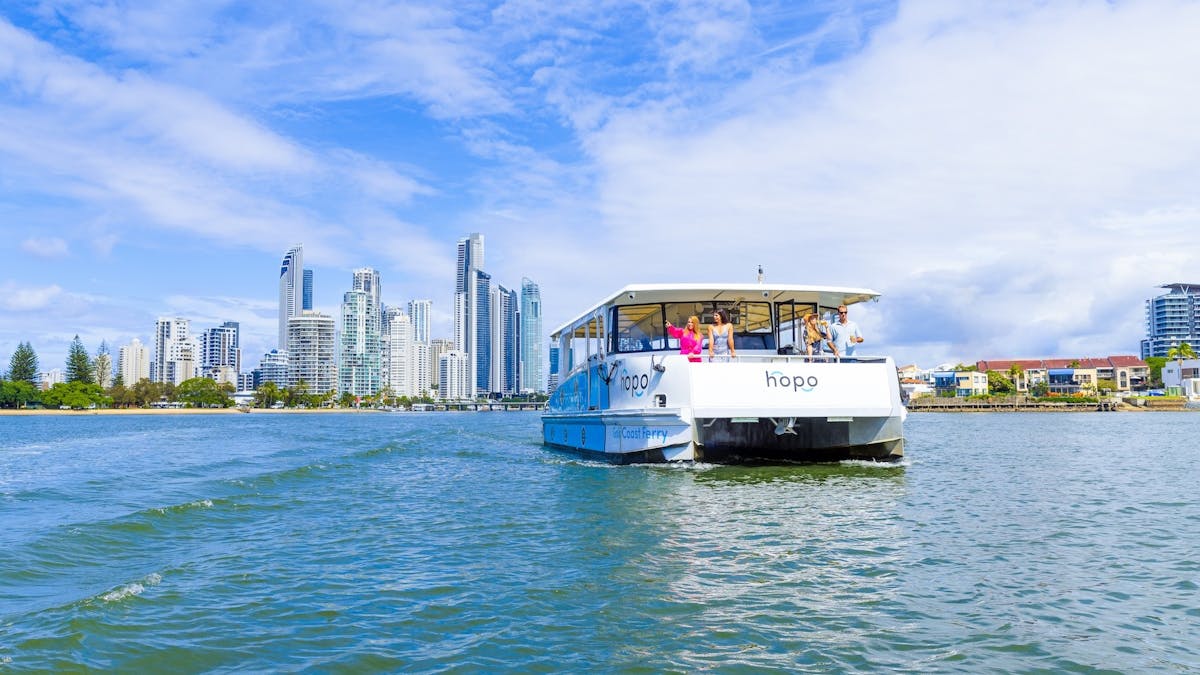 Hopo Ferry cruising on the water
