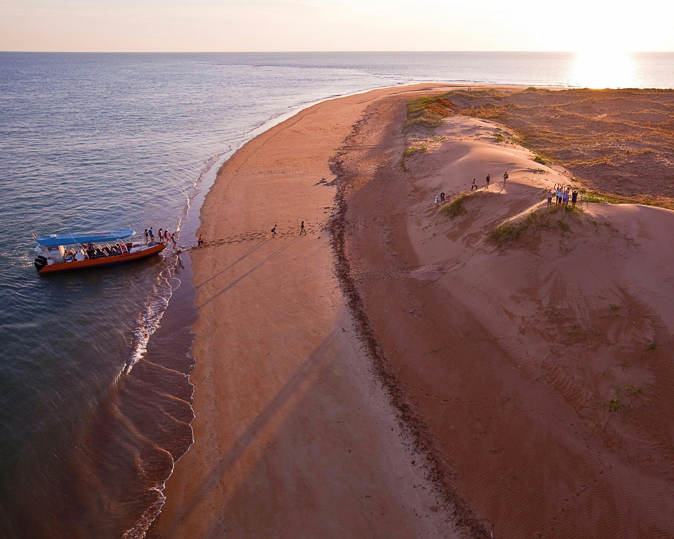 Arrival on Bare Sand Island