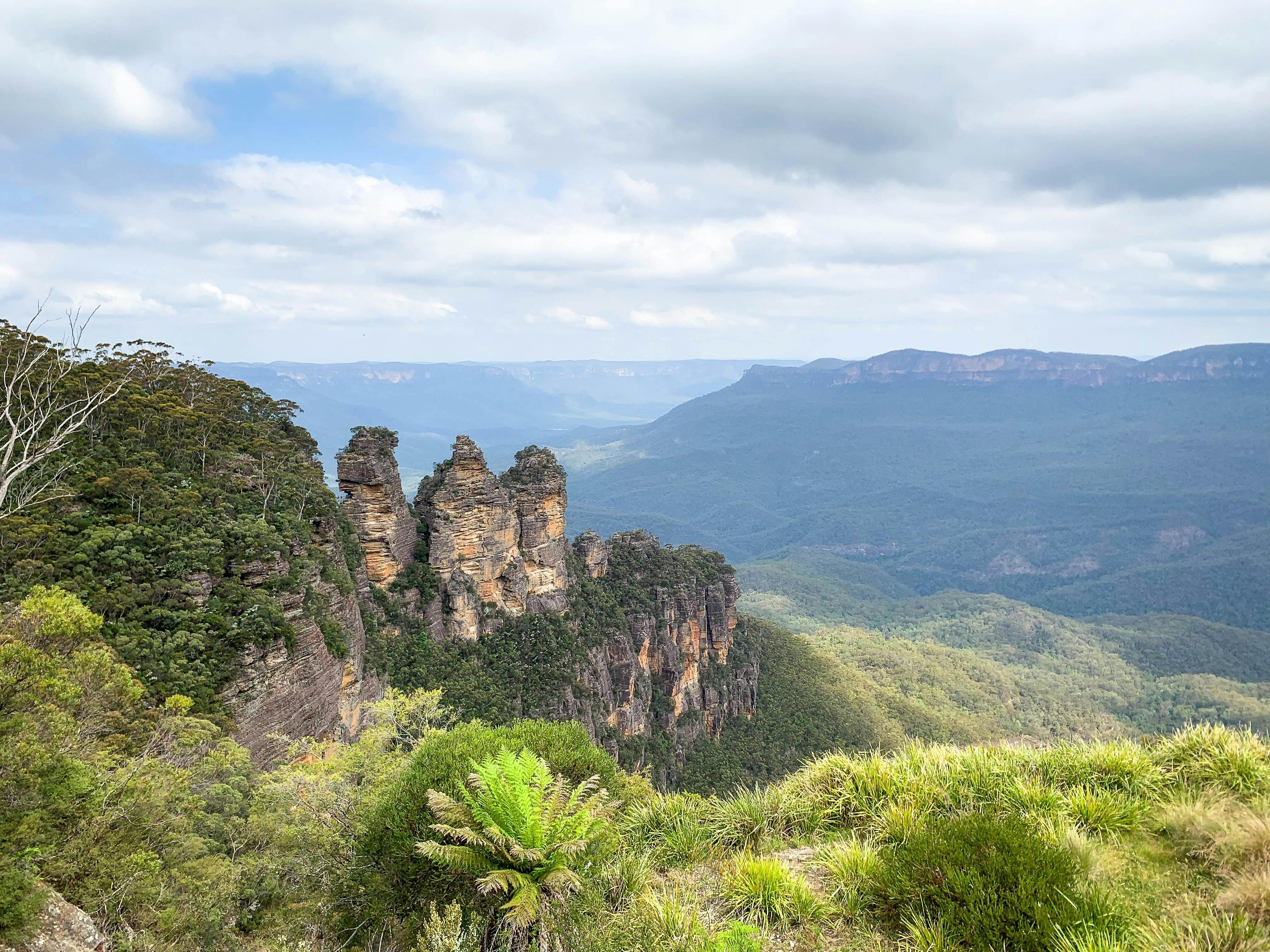 The Three Sisters Rock formation