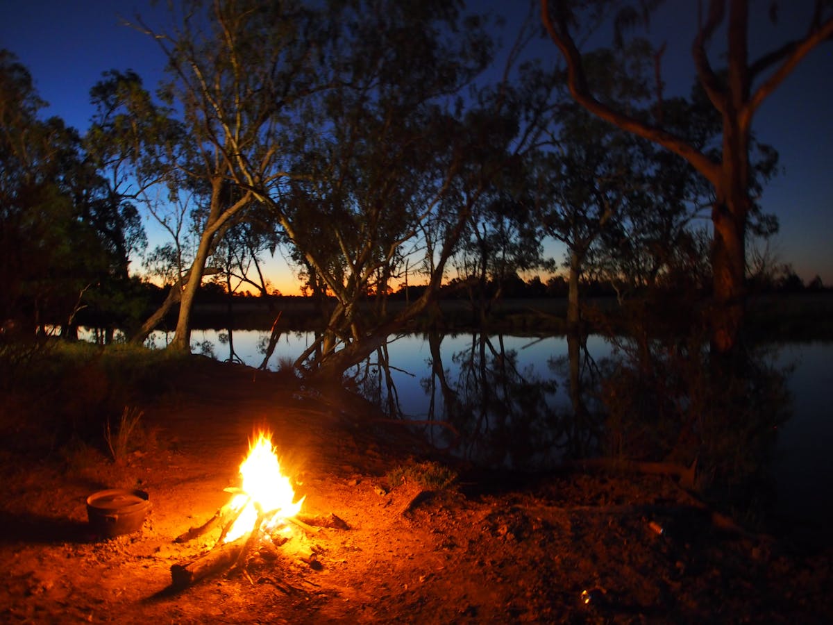Campfire near Bulloo River