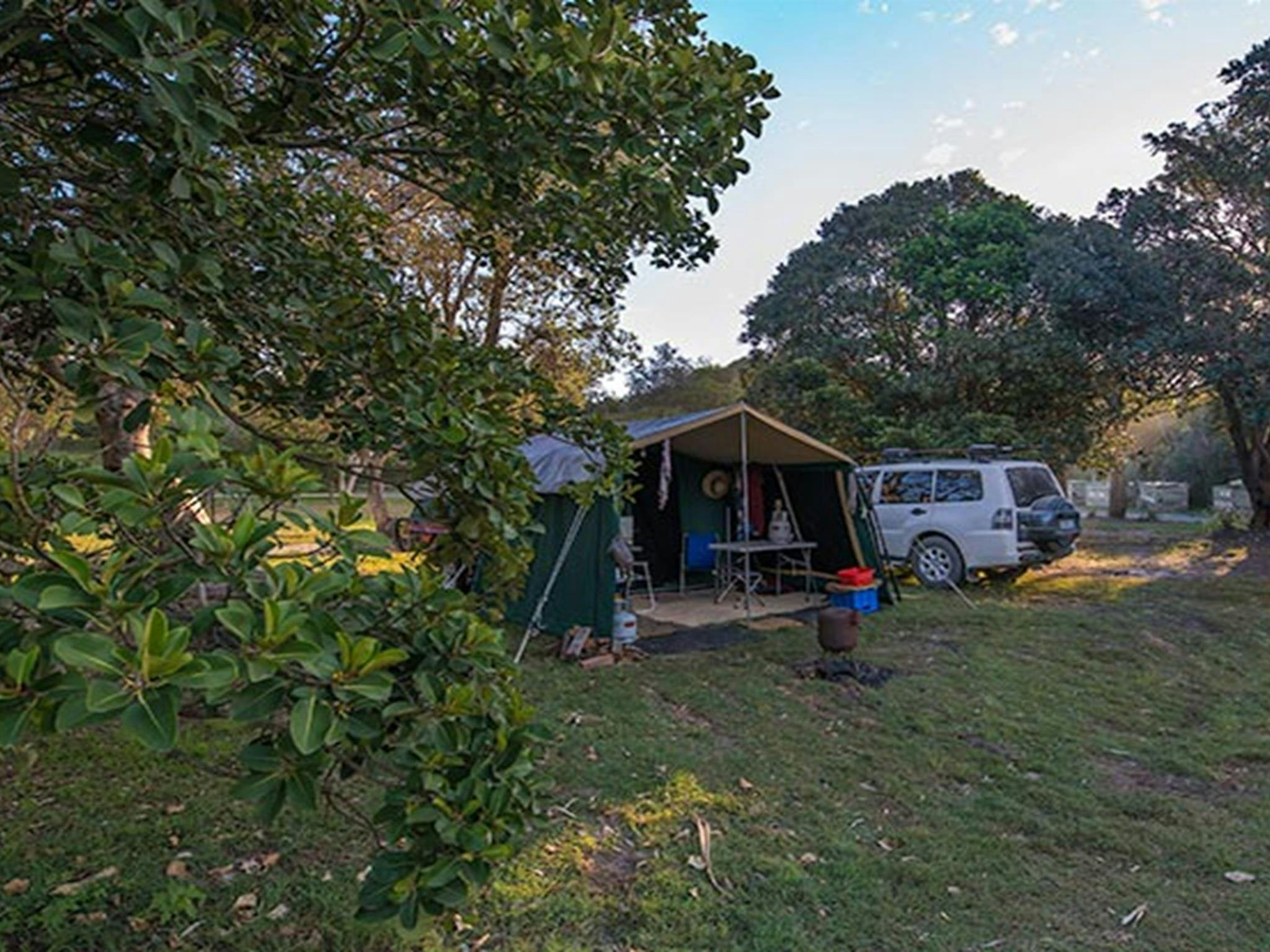 Empfindlicher Campingplatz im Goolawah Regional Park. Foto: John Spencer/DPIE