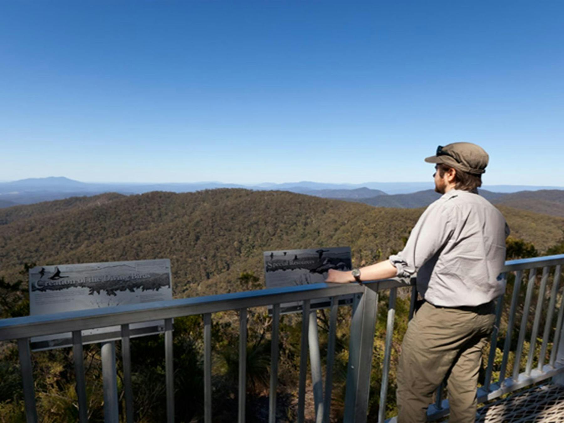Hanging Mountain lookout scenery, Deua National Park. Photo: Lucas Boyd © DPIE