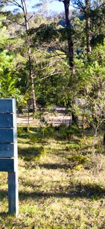 Deua River campgrounds sign, Deua National Park. Photo: Lucas Boyd/DPIE