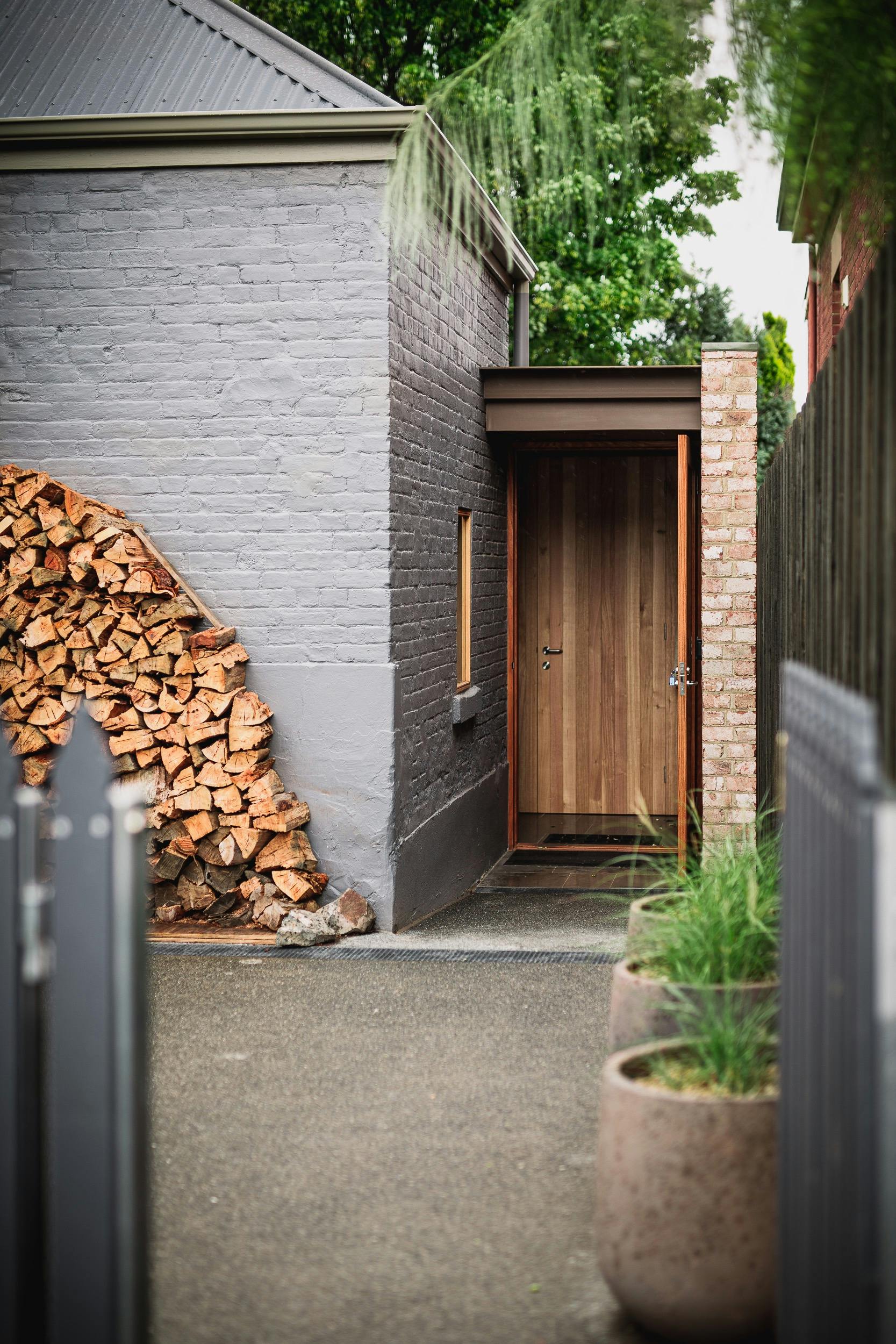 Entry & off-street parking