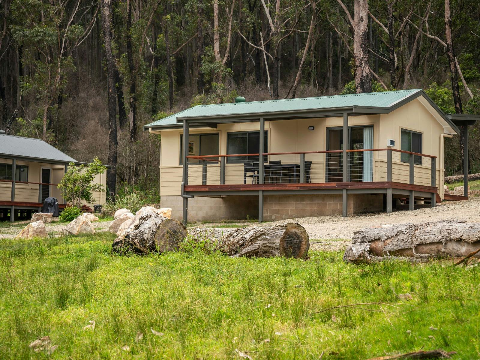 Pebbly Beach shacks, Murramarang National Park