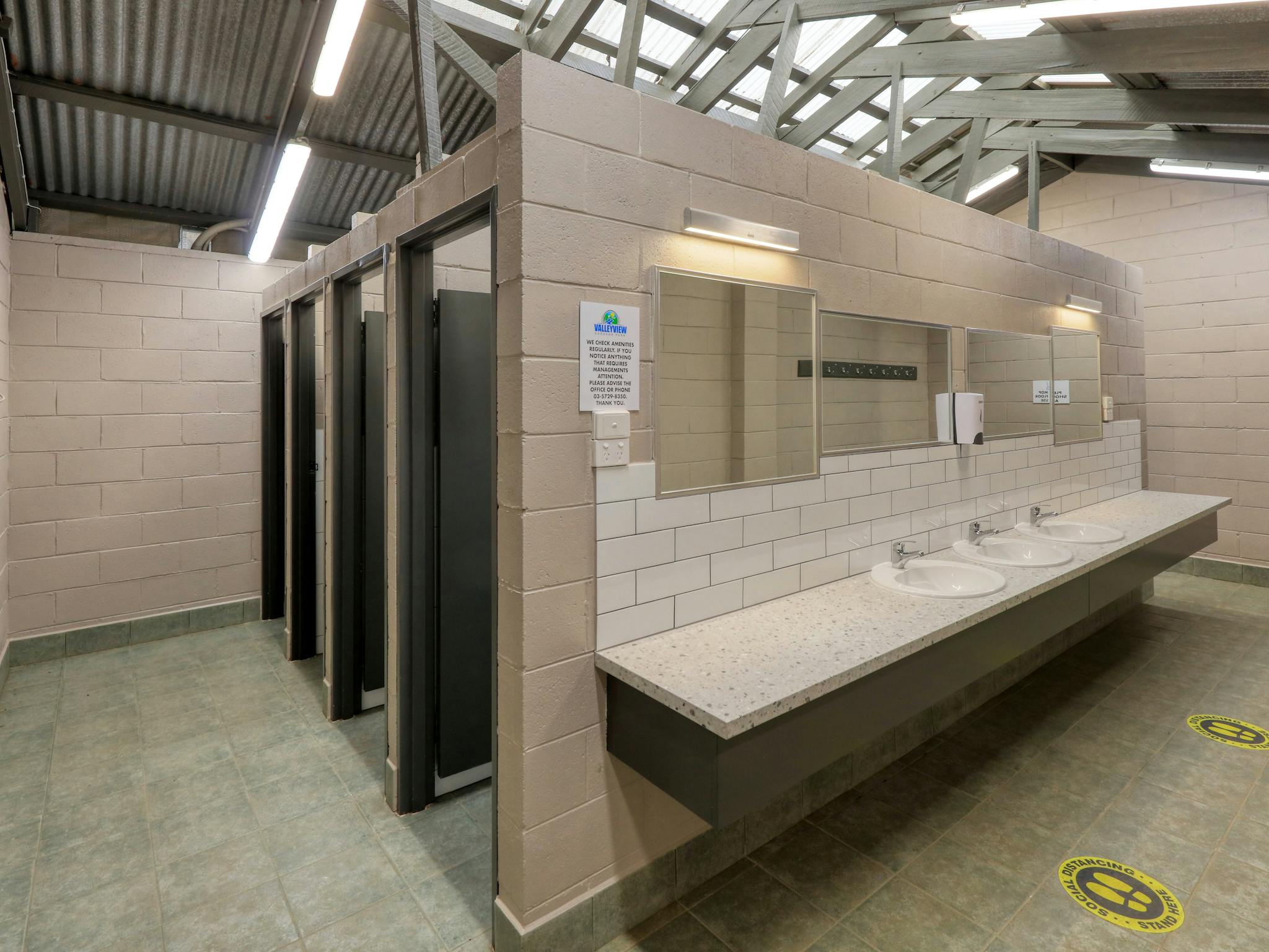 Amenity block - interior ladies