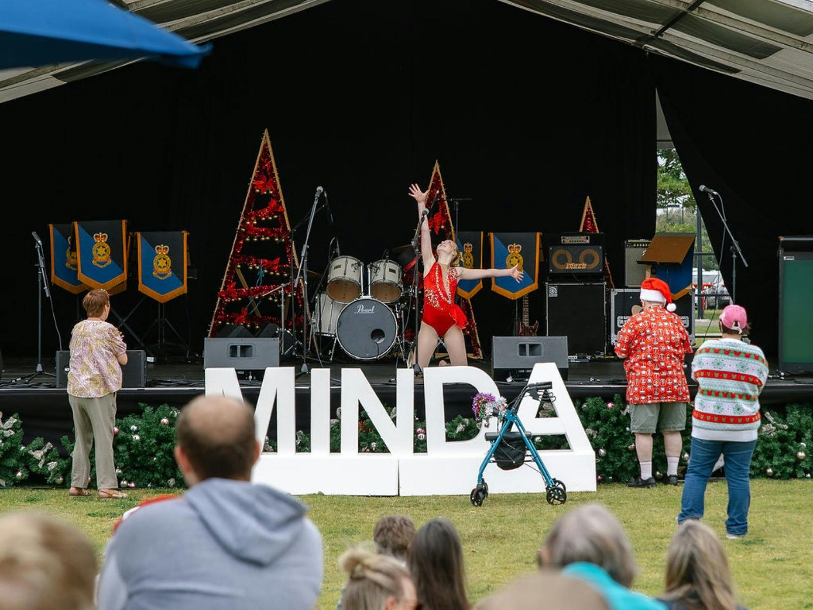 Performer on the BankSA stage