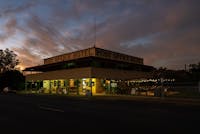 The historic Post Office Hotel at dusk in Chillagoe, Tropical North Queensland.